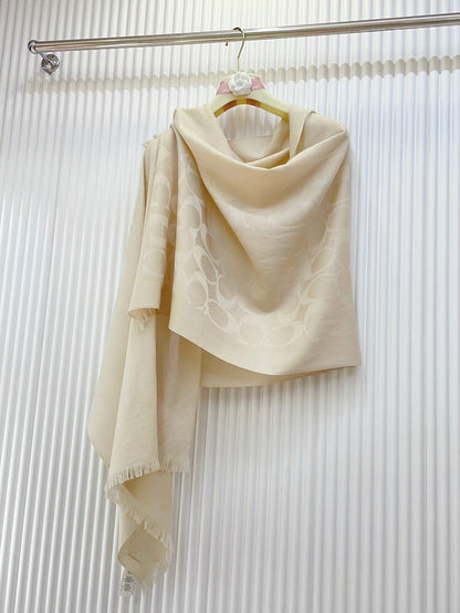 SCARF 180 CM IN BEIGE CASHMERE 332874