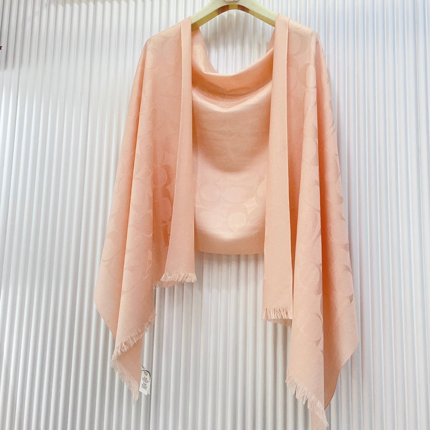 SCARF 180 CM IN PECHY PINK CASHMERE 332876