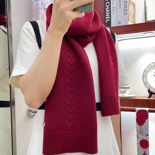 SCARF 180 CM IN RUBY RED CASHMERE 398266