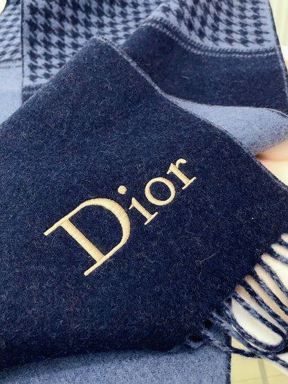 SCARF 180 CM IN NAVY BLUE CASHMERE 419819