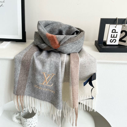 SCARF 180 CM IN DOVE GRAY CASHMERE 394702