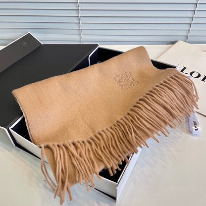 SCARF 190 CM IN CAMEL BEIGE LAMBSWOOL 413839