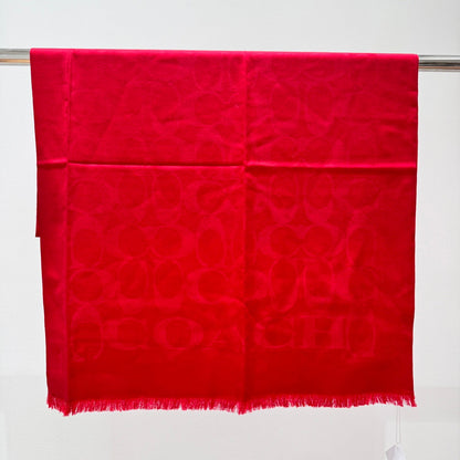 LONG SCARF 195 CM IN CHERRY RED CASHMERE 332745