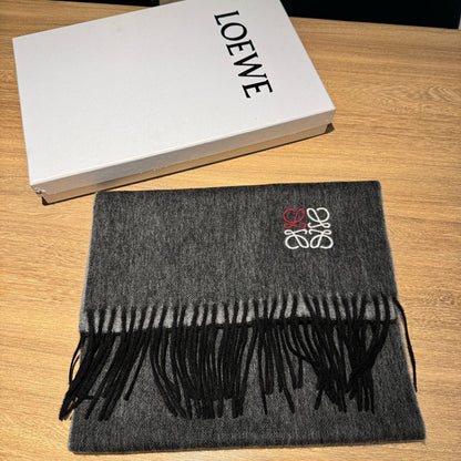 SCARF 180 CM IN DARK GRAY CASHMERE 407384