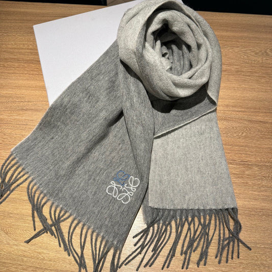 SCARF 180 CM IN STEEL GRAY CASHMERE 407387