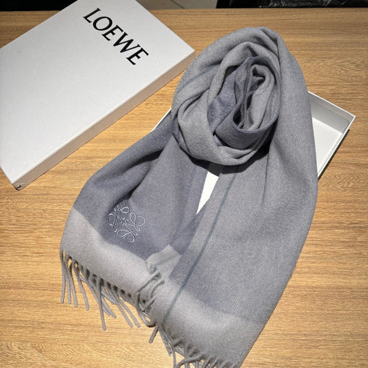 SCARF 180 CM IN COOL GRAY CASHMERE 407395