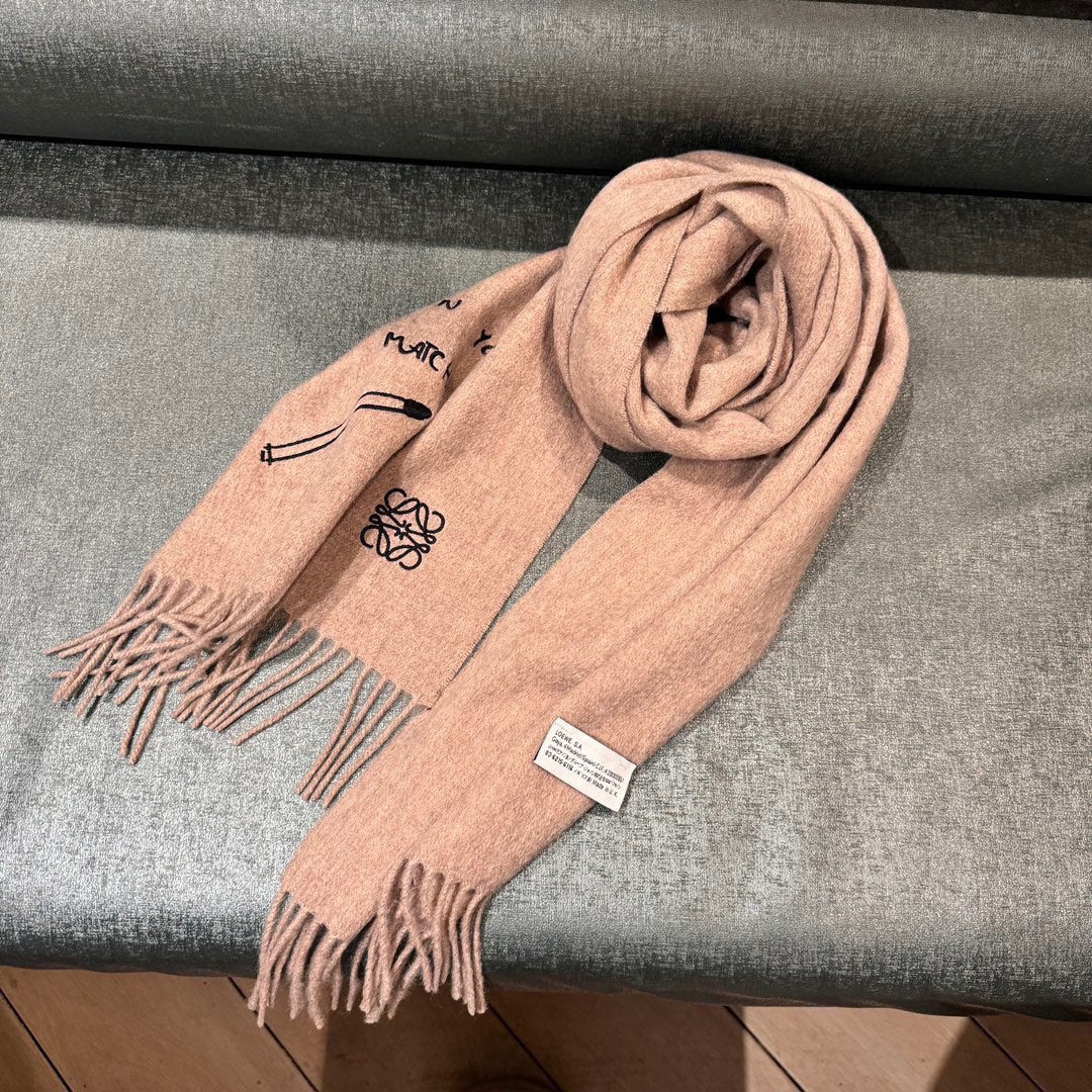 SCARF 180 CM IN CAMEL BEIGE CASHMERE 413880