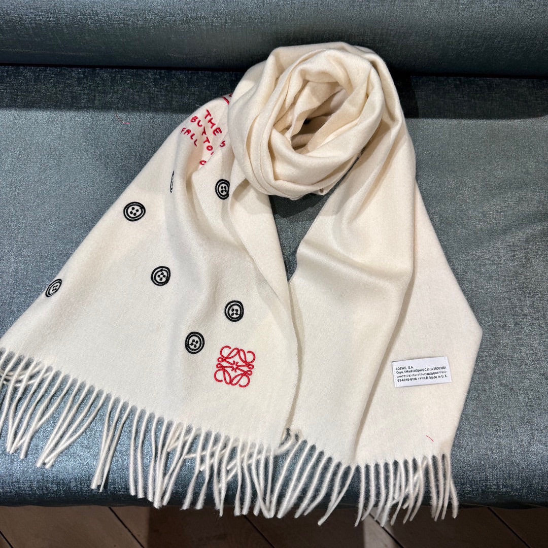 SCARF 180 CM IN WHITE CASHMERE 413881