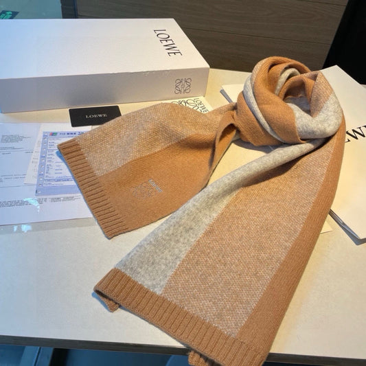 SCARF 190 CM IN CINNAMON BROWN CASHMERE 390837