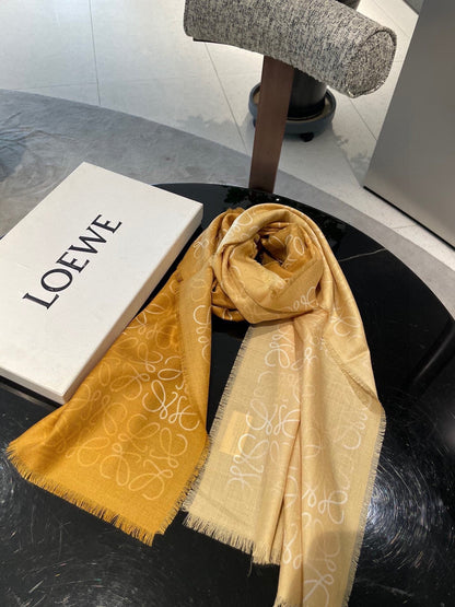 SCARF 200 CM IN HARVEST GOLD WOOL AND SILK AND CASHMERE 348658