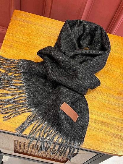 SCARF 180 CM IN BLACK CASHMERE 396477