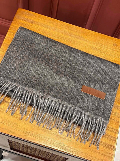 SCARF 180 CM IN DARK GRAY CASHMERE 396480