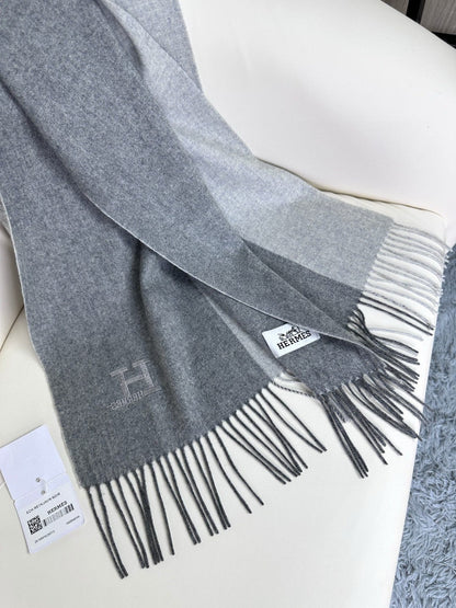 SCARF 190 CM IN DOVE GRAY CASHMERE