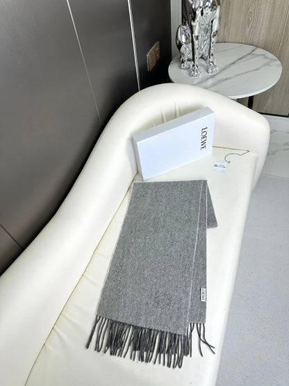 SCARF 180 CM IN MOUSE GRAY CASHMERE 383862