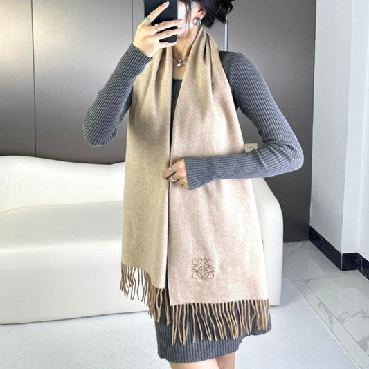 SCARF 180 CM IN CAMEL BEIGE CASHMERE 383863