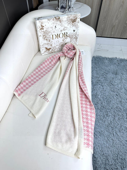 SCARF 190 CM IN BABY PINK MIX BEIGE CARO CASHMERE 388126