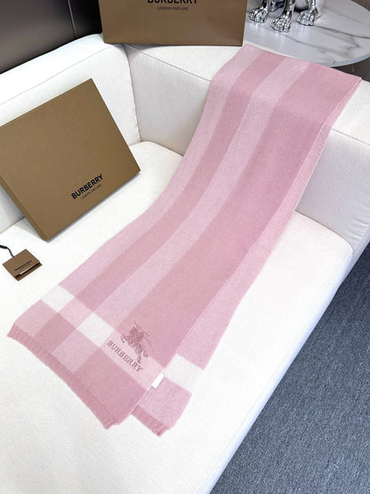 SCARF 190 CM IN LIGHT PINK CASHMERE  398396