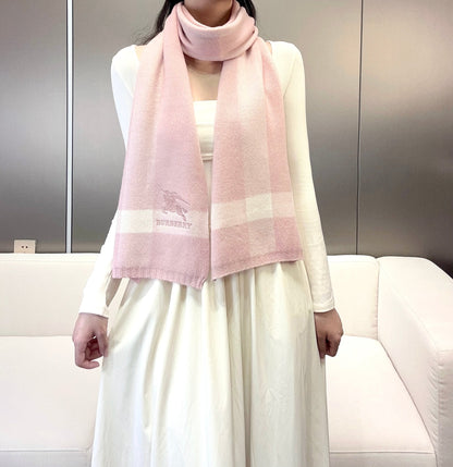 SCARF 190 CM IN LIGHT PINK CASHMERE  398396