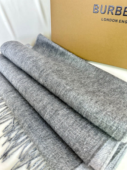 SCARF 180 CM IN GRAPHITE GRAY CASHMERE 398415