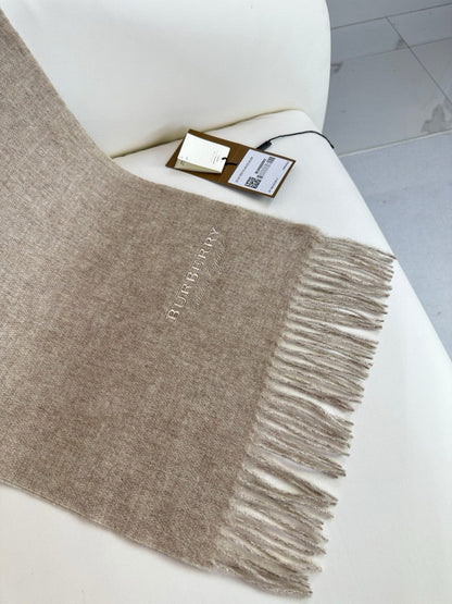 SCARF 180 CM IN TAN BROWN CASHMERE 398417