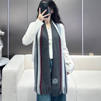 SCARF 180 CM IN DARK GRAY CASHMERE 410156