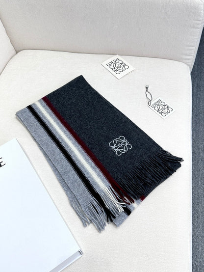 SCARF 180 CM IN DARK GRAY CASHMERE 410156