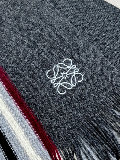 SCARF 180 CM IN DARK GRAY CASHMERE 410156