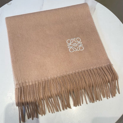 SCARF 180 CM IN CAMEL BEIGE CASHMERE AND WOOL 403757