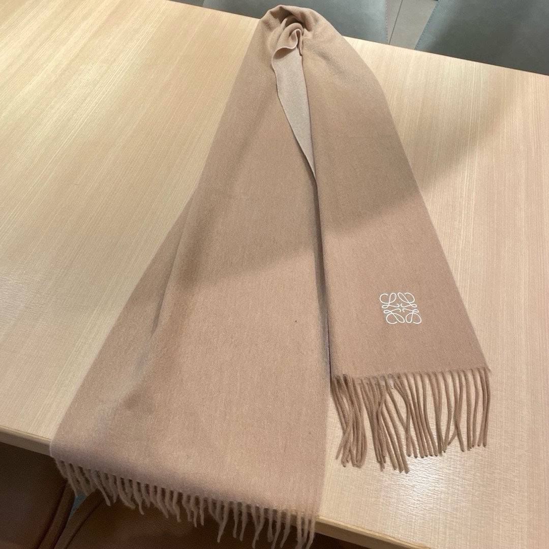 SCARF 180 CM IN CAMEL BEIGE CASHMERE AND WOOL 403757