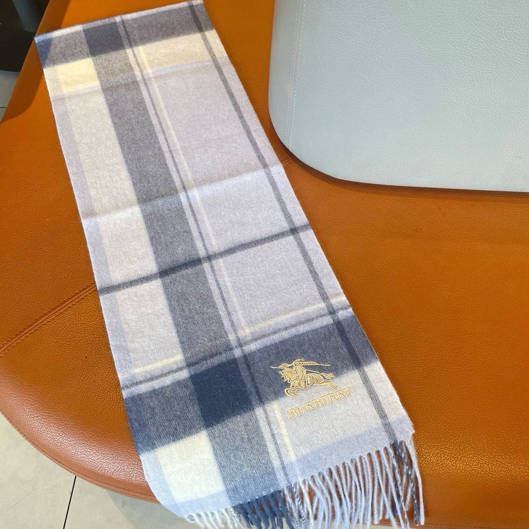 SCARF 180 CM IN WHITE MIX BLACK WOOL 408567