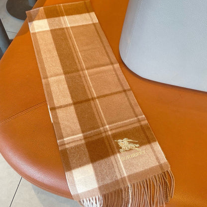 SCARF 180 CM IN BRONZE BROWN MIX BLACK WOOL 408568