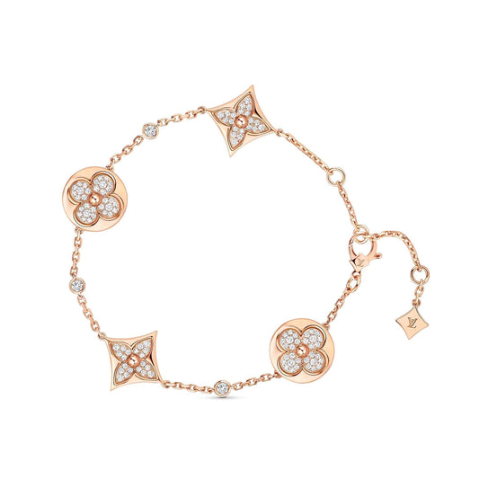 [ROYAL]STAR AND SUN 4 MOTIFS GOLD DIAMONDS BRACELET