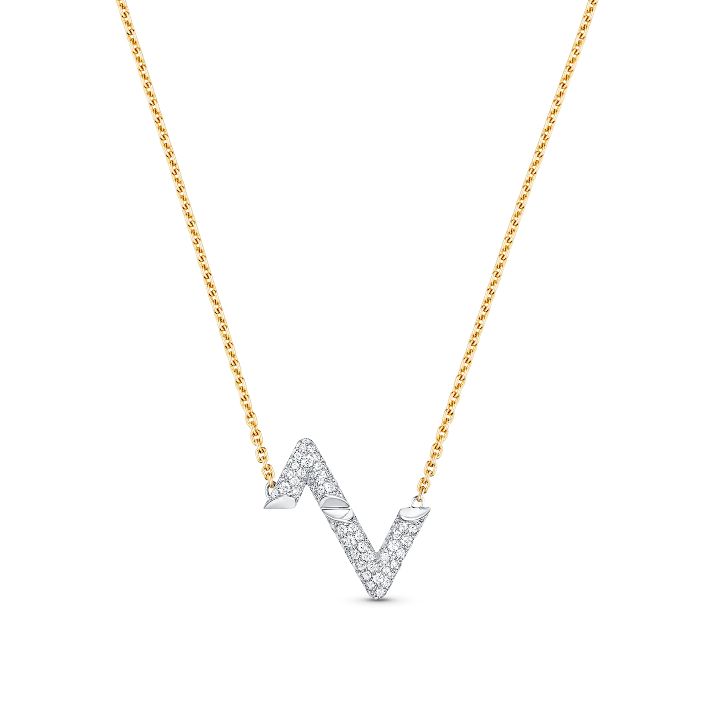 [ROYAL]VOLT SILVER DIAMOND PEDANT NECKLACE