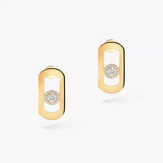 [Royal Jewellery]So Move Diamond Earrings in Yellow Gold
