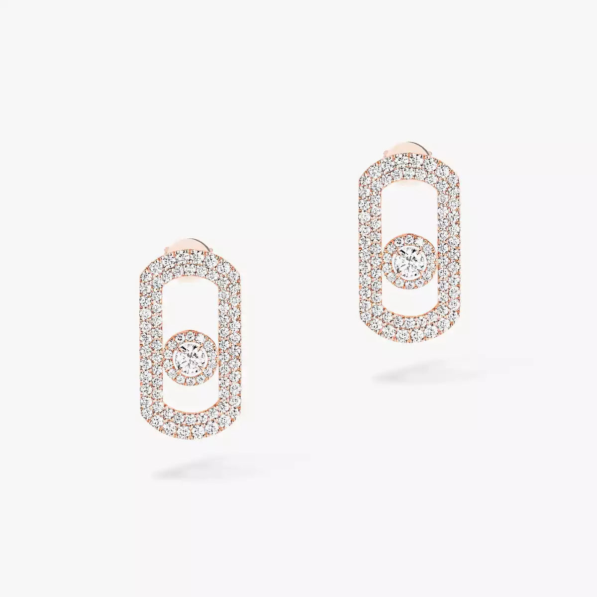 [Royal Jewellery]So Move Pave_-Set Diamond Earrings in Silver
