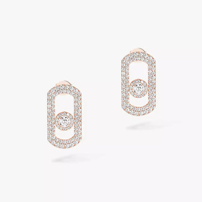 [Royal Jewellery]So Move Pave_-Set Diamond Earrings in Silver