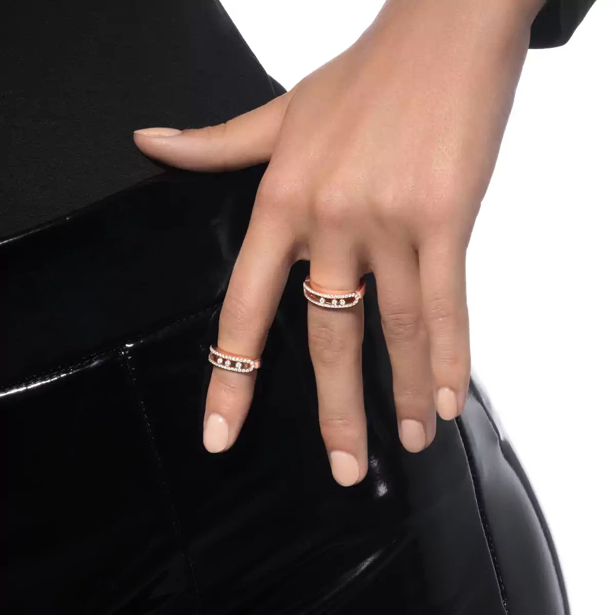 [Royal Jewellery] Baby Move Gold Diamond Pave_ Ring