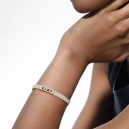 [Royal Jewellery]Move Noa Full Pavé Diamond Bangle Bracelet