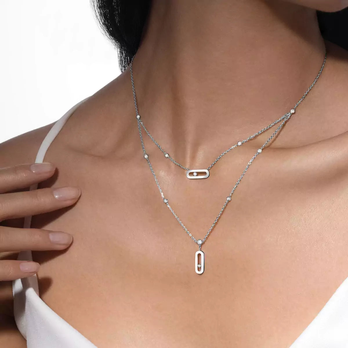[Royal Jewellery] Move Uno Diamond Necklace