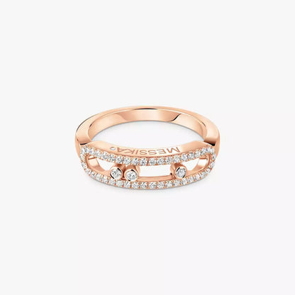 [Royal Jewellery] Baby Move Gold Diamond Pave_ Ring