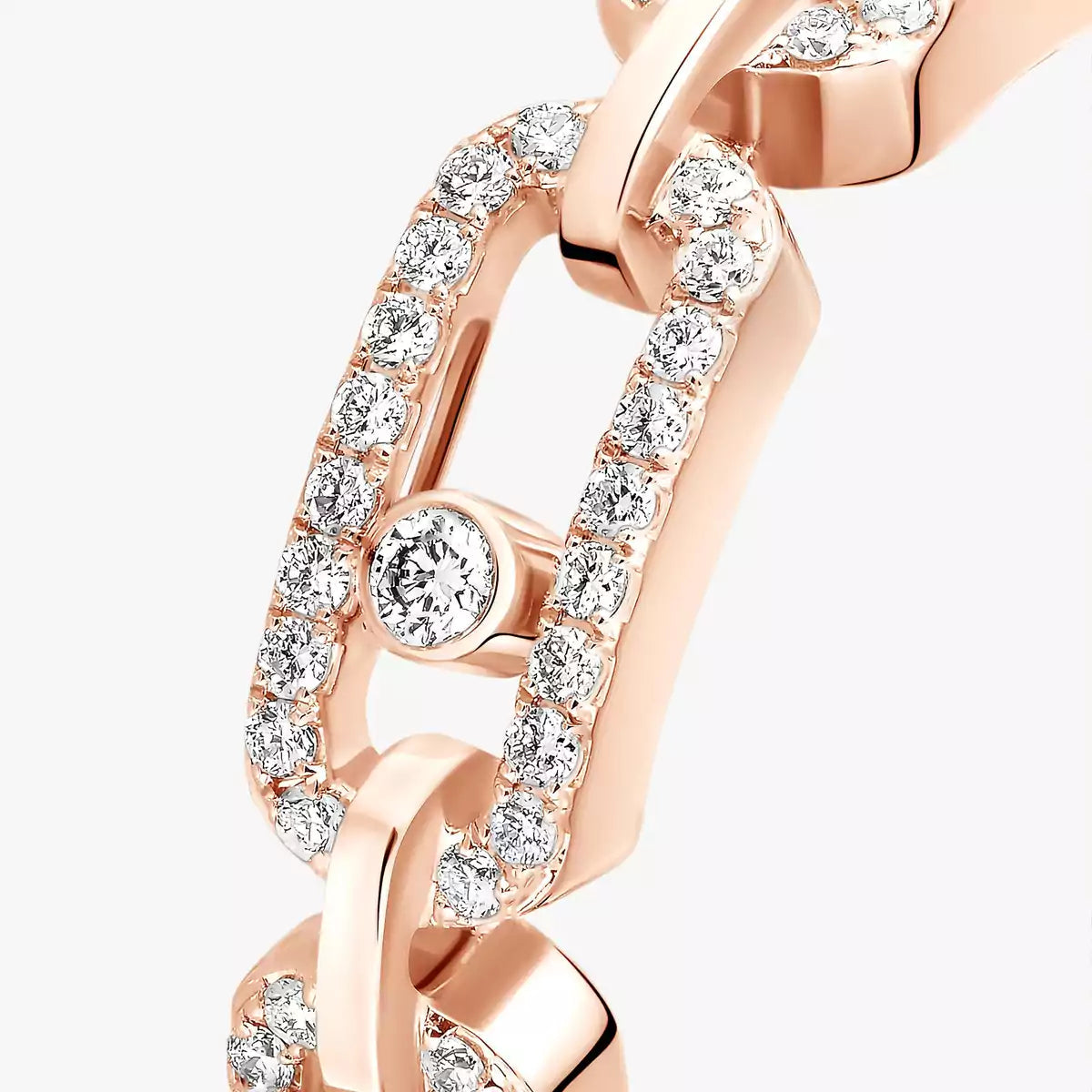 [Royal Jewellery]Move Link Pave_-Set Diamond Ring in Gold
