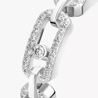 [Royal Jewellery]Move Link Pave_-Set Diamond Ring in Gold