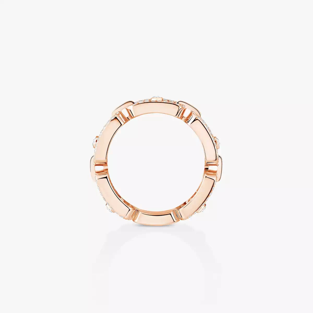 [Royal Jewellery]Move Link Pave_-Set Diamond Ring in Gold
