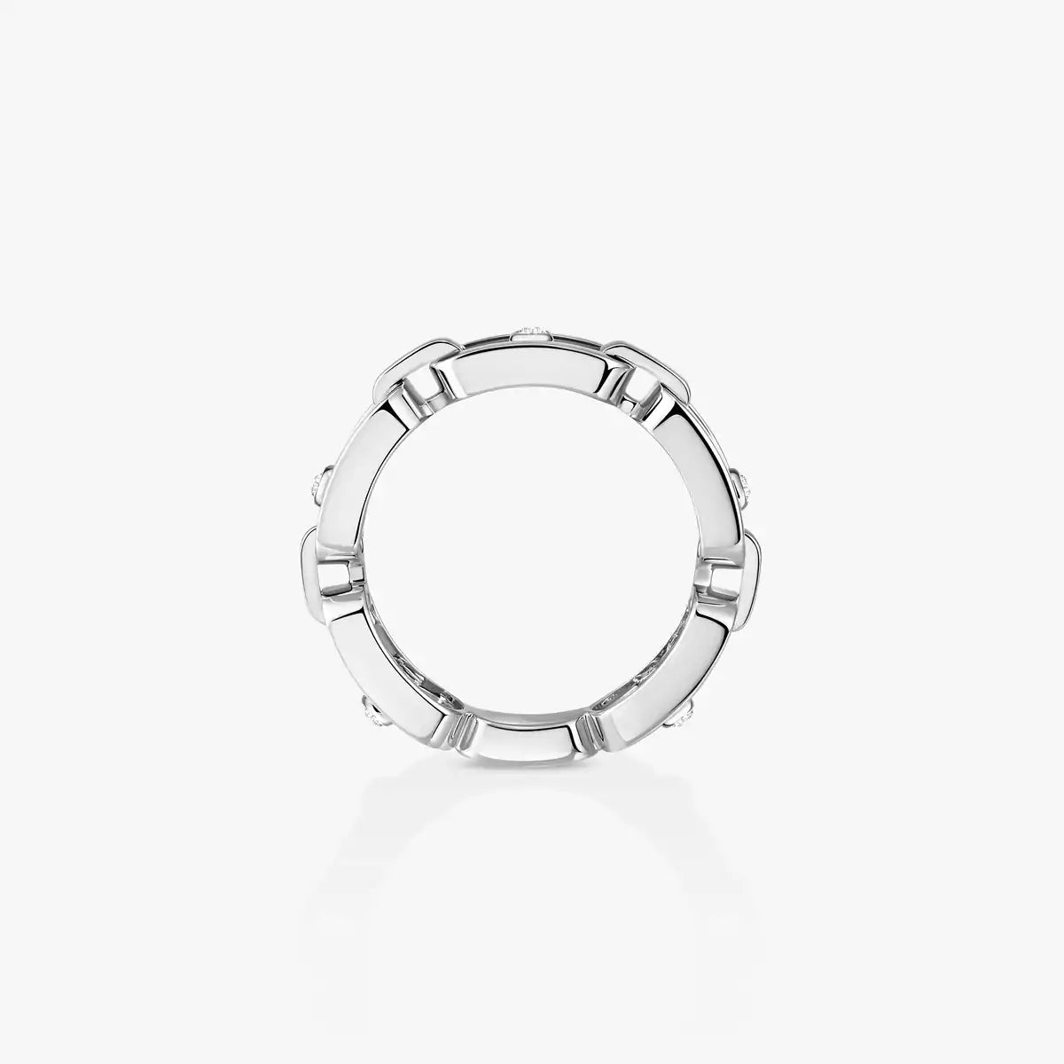 [Royal Jewellery]Move Link Pave_-Set Diamond Ring in Gold