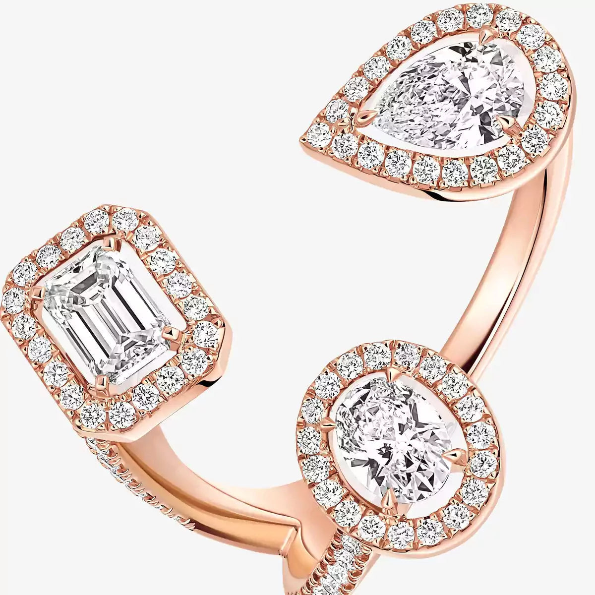 [Royal Jewellery]  Diamond Ring 0,25ct My Twin Trilogy