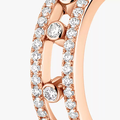 [Royal Jewellery]Diamond Pave_ Hoop Earrings Move