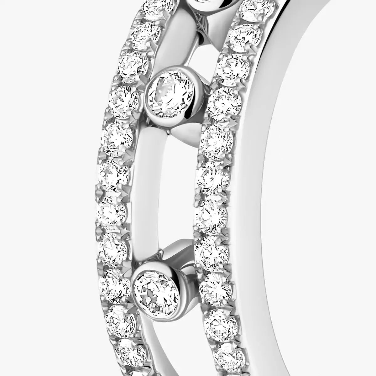 [Royal Jewellery]Diamond Pave_ Hoop Earrings Move
