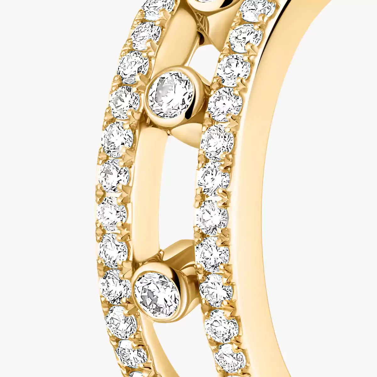 [Royal Jewellery]Diamond Pave_ Hoop Earrings Move