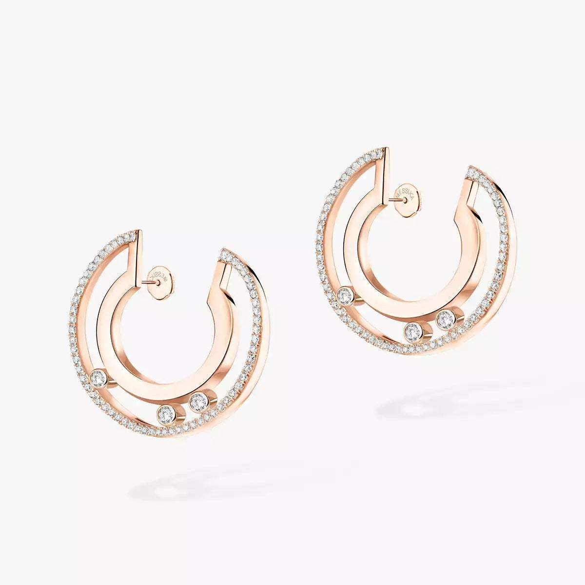 [Royal Jewellery] Move Romane Small Diamond Hoop Earrings