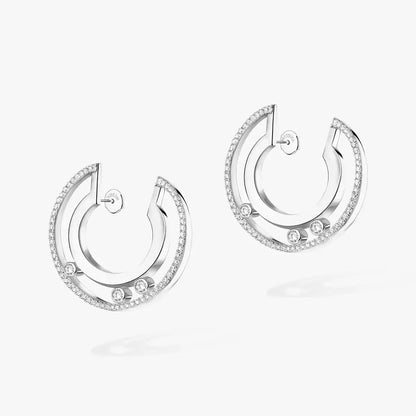 [Royal Jewellery] Move Romane Small Diamond Hoop Earrings